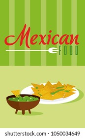 Mexican food menu card