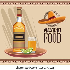 Mexican food menu card