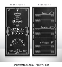 Mexican Food Menu Design Template