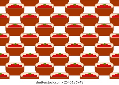 Mexican food seamless pattern background template. Seamless pattern background with food icon element design assets