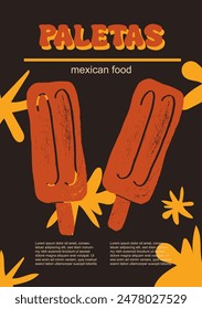 Ilustración vectorial de comida mexicana. Paquete grabado de platos tradicionales, platos caseros y de la cocina en salsa en la cocina de México