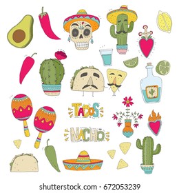 Mexican food and symbols