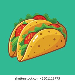 Comida mexicana Tacos Arte vectorial