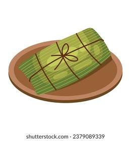 mexican food tamal illustration design