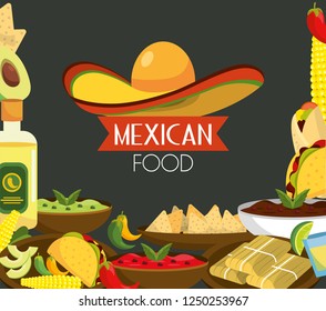 mexican food with tequila and traditional sauces