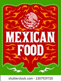 Mexican Food vector design, Restaurant Menu and Sign illustration