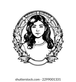 Mexican girl illustration captures the beauty and vibrancy of Mexican culture, perfect for designs with a Latin flair.