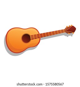 Mexican Guitar Icon Cartoon Mexican Guitar Stock Vector (Royalty Free ...