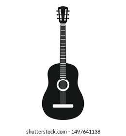 Mexican guitar icon. Simple illustration of mexican guitar vector icon for web design isolated on white background