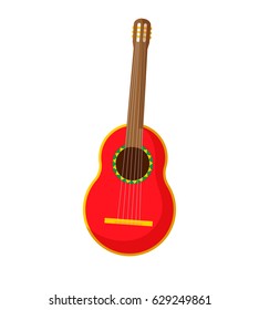 Mexican guitar. Icon for web.