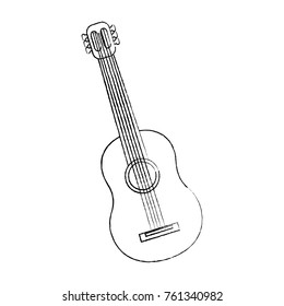 mexican guitar instrument musical carnival design