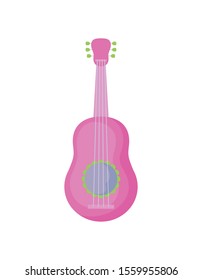 mexican guitar in white background vector illustration design