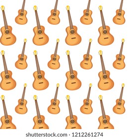 mexican guitarron instruments pattern