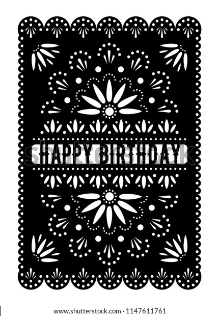 Carte De Voeux Joyeux Anniversaire Mexicain Image Vectorielle De Stock Libre De Droits