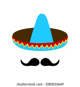 Mexican Hat with Abstract Mustache