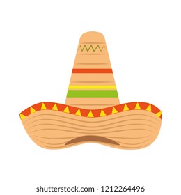 Traditional Mexican Hat Sombrero Vector Illustration Stock Vector ...