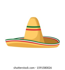 Mexican hat design, Mexico culture tourism landmark latin and party theme Vector illustration