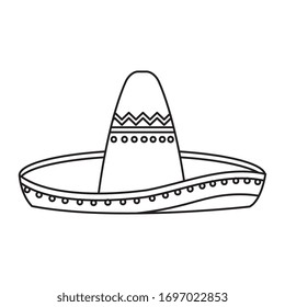 Mexican Hat Design Stock Vector (Royalty Free) 1008250477 | Shutterstock