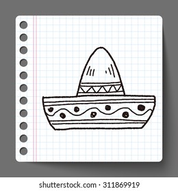 mexican hat doodle