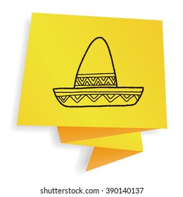 mexican hat doodle
