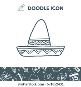 mexican hat doodle