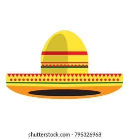 Mexican hat icon, Cinco de Mayo, Vector illustration