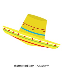 Mexican hat icon, Cinco de Mayo, Vector illustration
