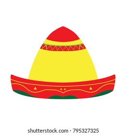 Mexican hat icon, Cinco de Mayo, Vector illustration