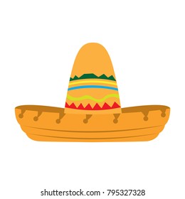 Mexican hat icon, Cinco de Mayo, Vector illustration