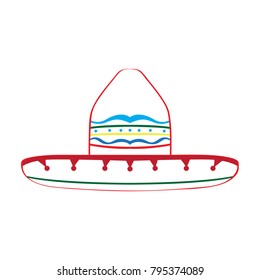 Mexican hat icon, Cinco de Mayo, Vector illustration