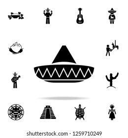 Mexican hat icon. Detailed set of elements Mexico culture icons. Premium graphic design. One of the collection icons for websites, web design, mobile app