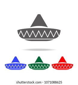 Mexican hat icon. Elements of culture of Mexico multi colored icons. Premium quality graphic design icon. Simple icon for websites, web design, mobile app, info graphics on white background