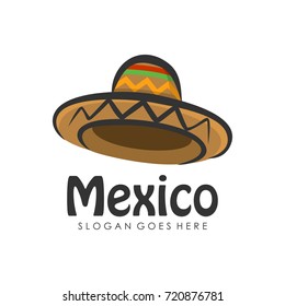 Mexican hat icon logo design template