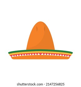 mexican hat icon on white background