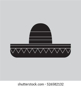 mexican hat icon vector