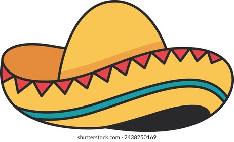 Mexican hat icon vector illustration