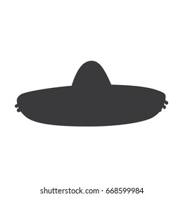 Mexican hat icon, vector illustration design. Hats collection.