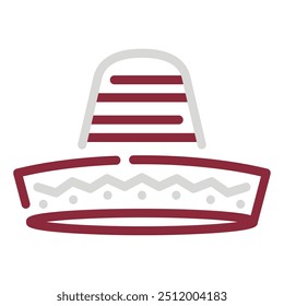 Mexican Hat icon for web, app, infographic, etc