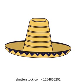 Mexican hat isolated