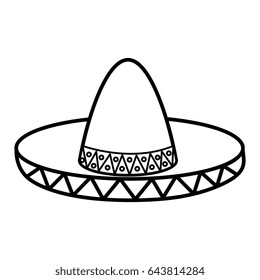 mexican hat isolated icon