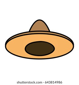 mexican hat isolated icon
