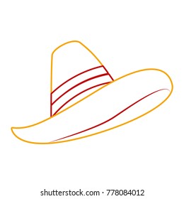mexican hat isolated icon