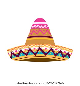 mexican hat isolated icon vector illustration design