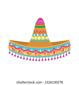 mexican hat isolated icon vector illustration design
