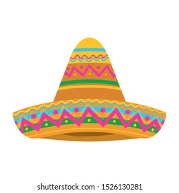 mexican hat isolated icon vector illustration design