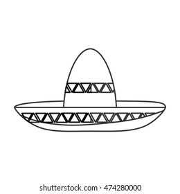 Similar Images, Stock Photos & Vectors of Sombrero / Mexican hat flat ...