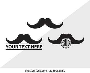 Mexican Hat Monogram SVG Printable Vector Illustration