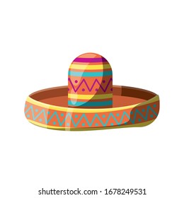 mexican hat on white background vector illustration design