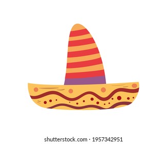 Mexican hat on white background