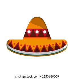 Mexican hat sombrero isolated